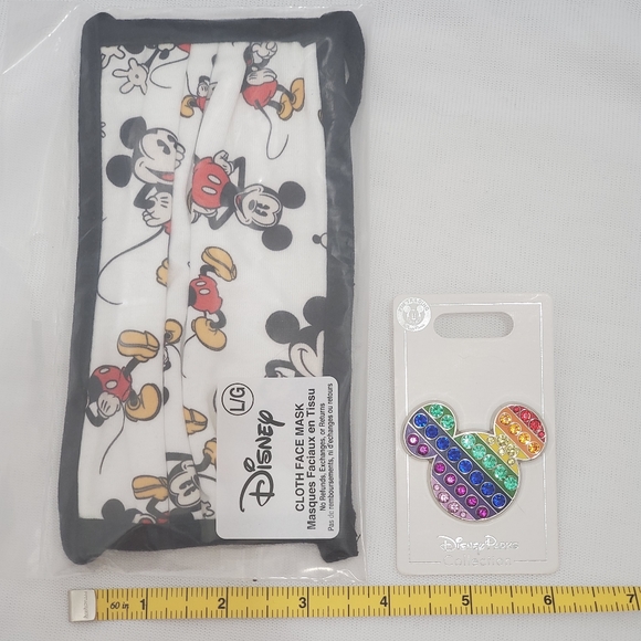 Disney Bundle Pride Rainbow Pin & Mask - Picture 8 of 9